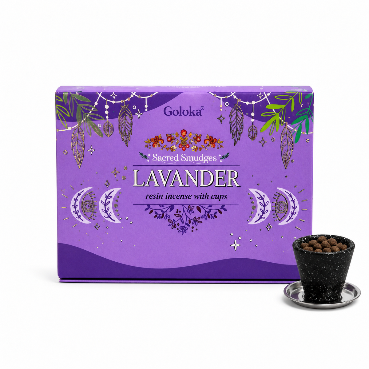 Copas de Carbón Lavanda Goloka