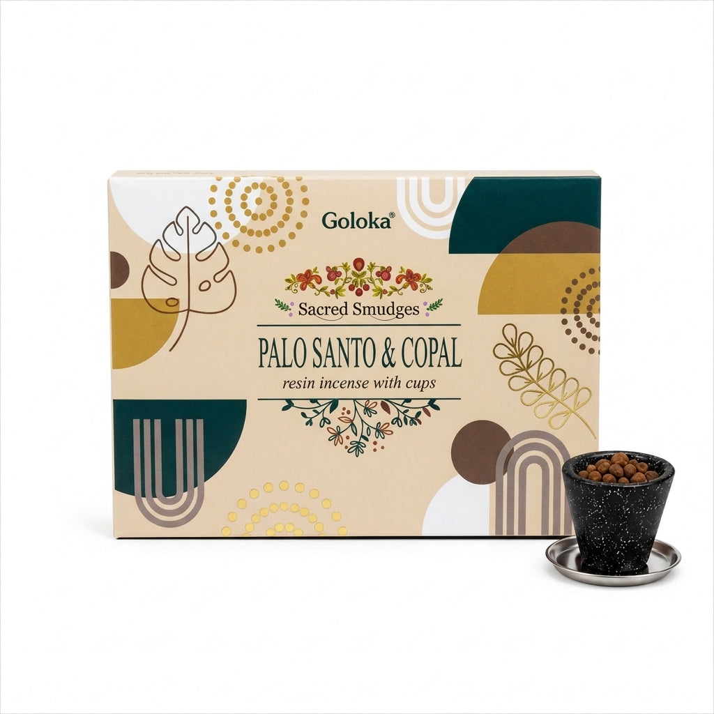 Copas de Carbón con Palo Santo y Copal Goloka