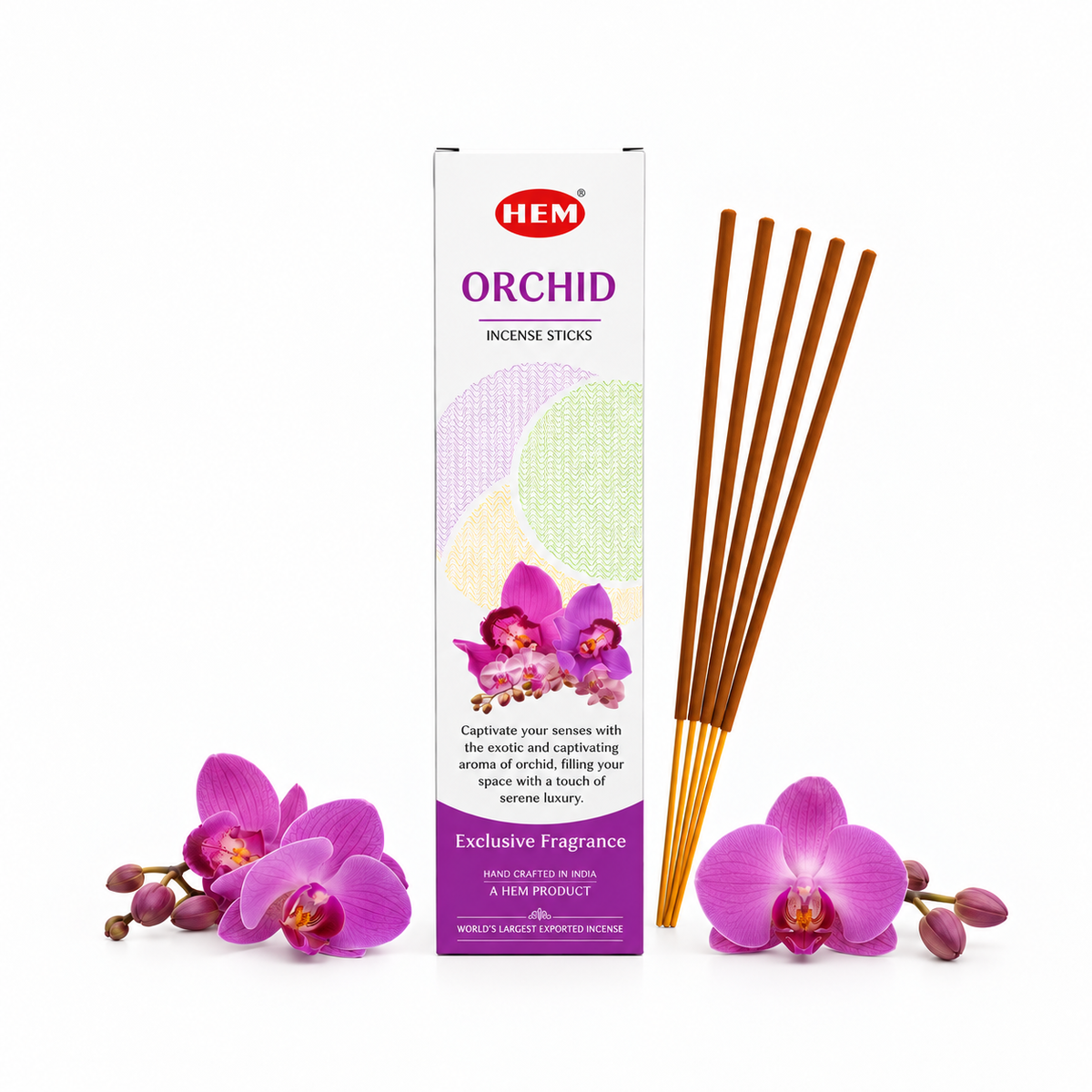 Incienso Vegano Aromático HEM con Aroma a Orquídea