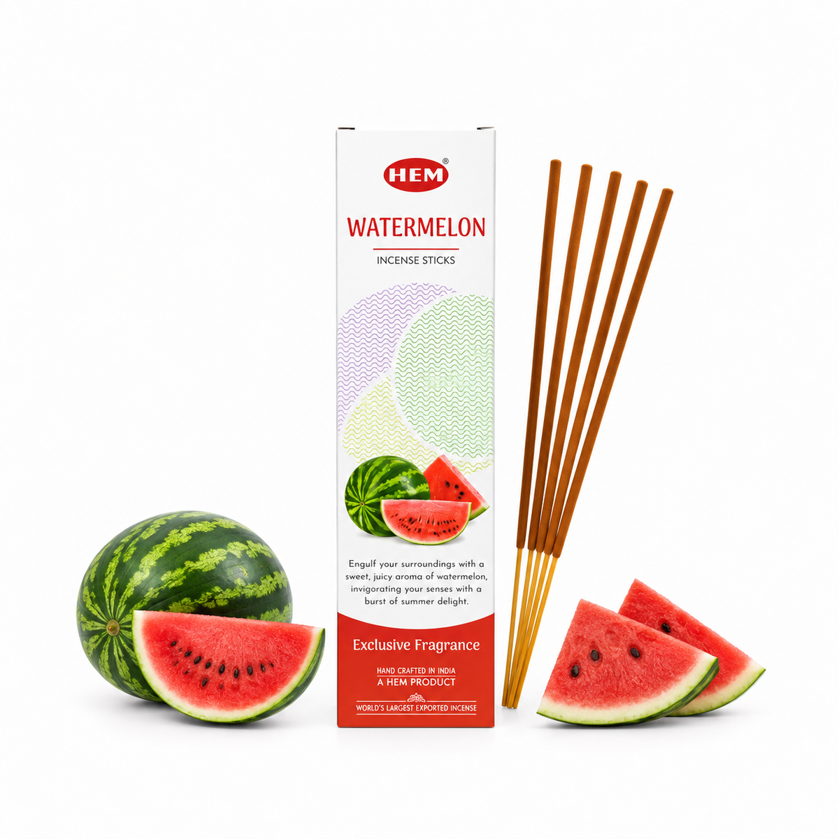 Incienso Vegano Aromático HEM con Aroma a Sandía