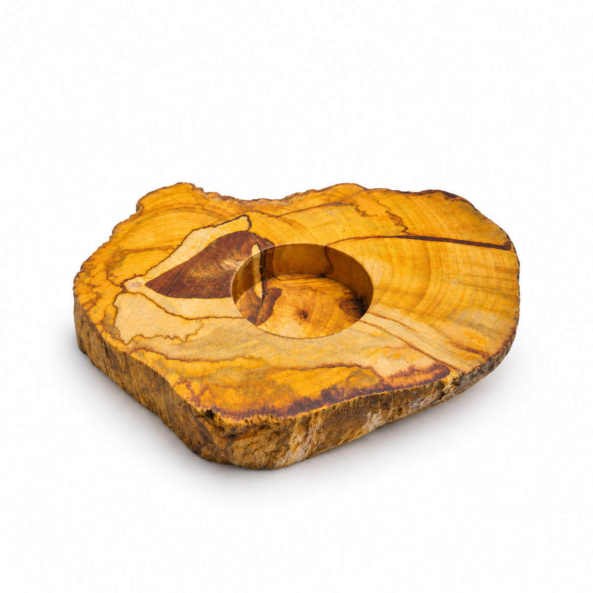 Portavela de Palo Santo Natural – Pieza Artesanal