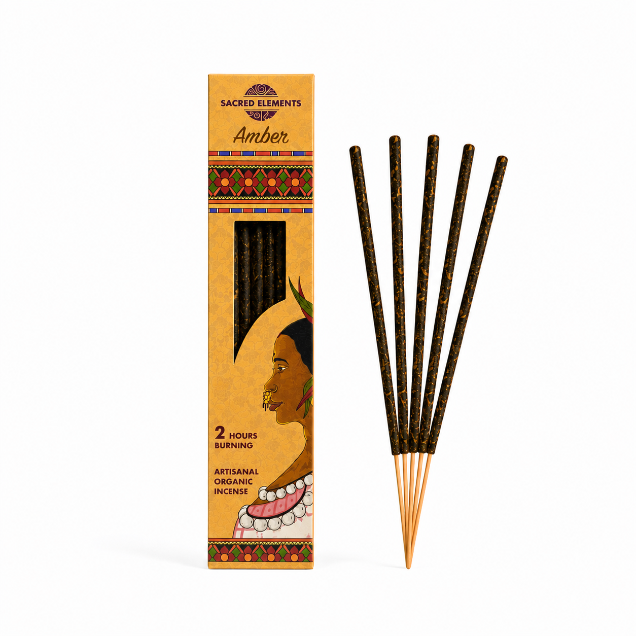 Incienso Natural Sacred Elements con Aroma a Ámbar