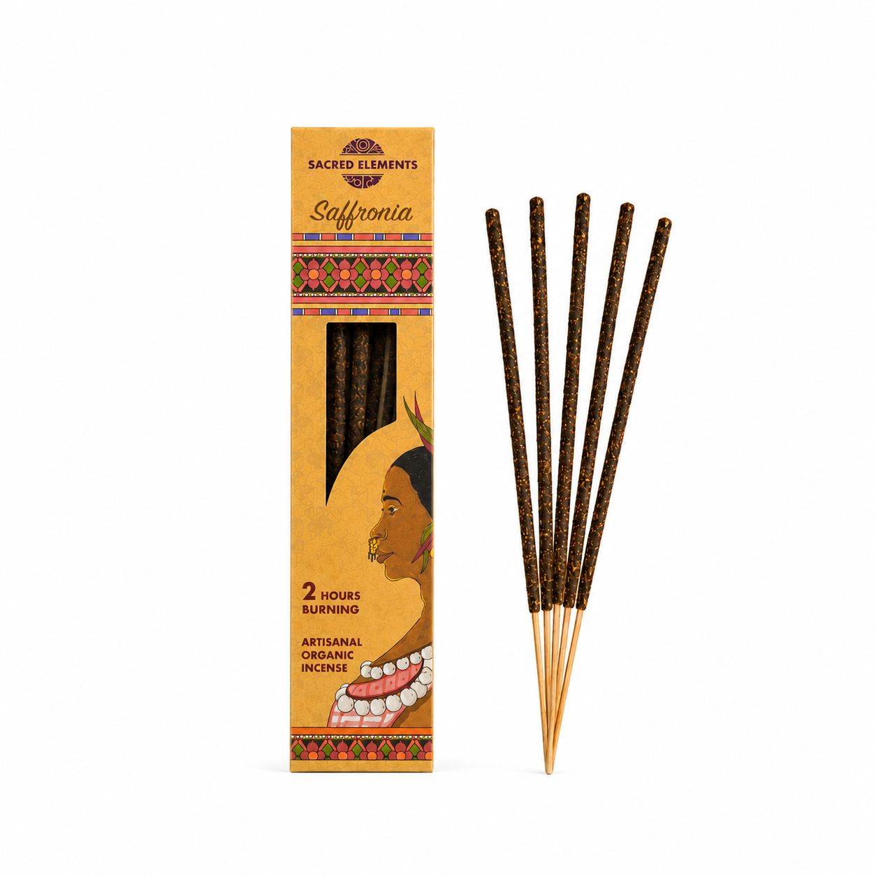 Incienso Natural Sacred Elements Saffronia