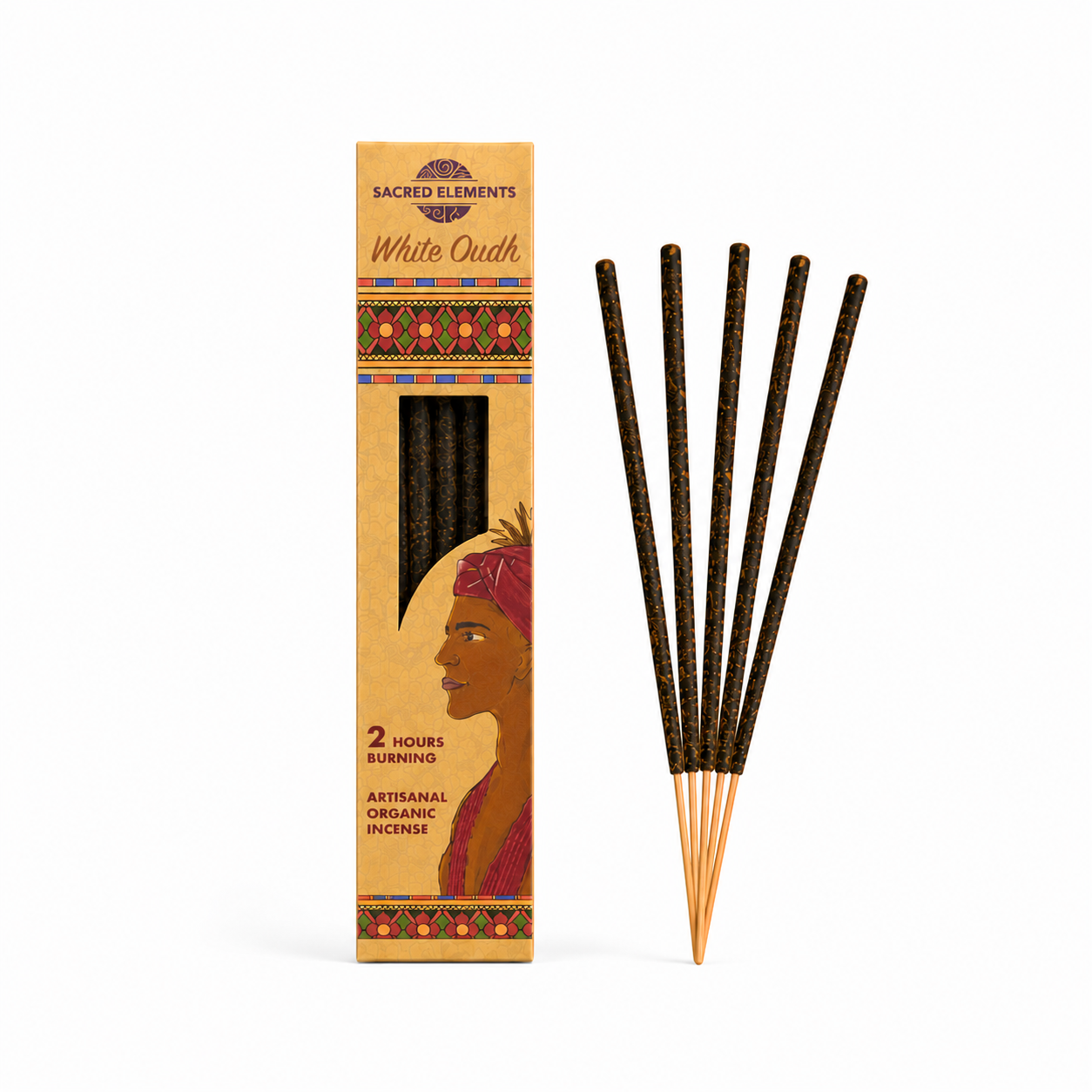 Incienso Natural Sacred Elements con Aroma a White Oudh