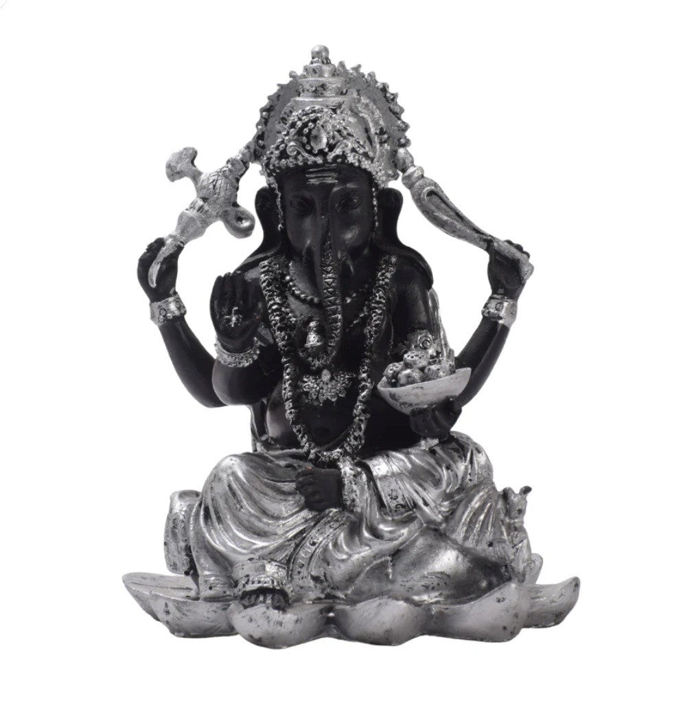 Figura de Ganesha Plateado S – Eliminador de Obstáculos