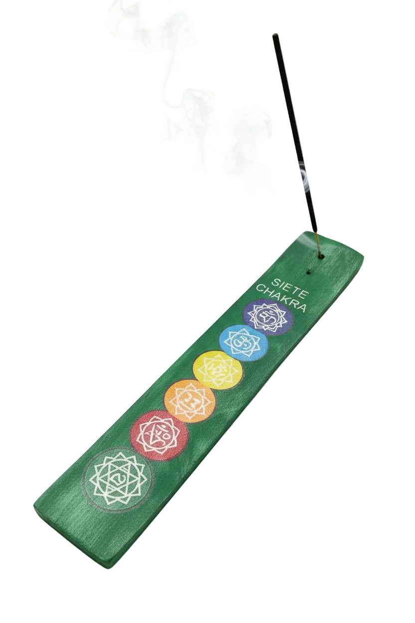 Portaincienso de Madera – Diseño 7 Chakras