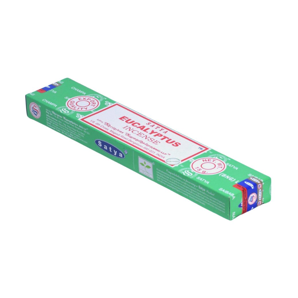 Incienso Satya Eucalyptus Original 15 g | Frescura, Claridad y Bienestar