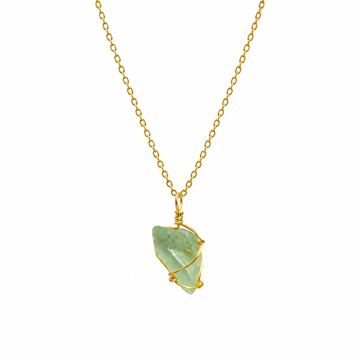 Collar con Fluorita Natural en Bruto – Piedra Natural