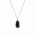 Collar con Dije de Turmalina Negra en Bruto – Piedra Natural de Protección Energética