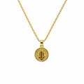 Collar San Benito Dorado con Medalla