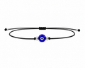 Pulsera Ajustable de Ojo Turco con Hilo Negro – Amuleto de Protección contra el Mal de Ojo