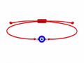 Pulsera Ajustable de Hilo Rojo con Ojo Turco – Amuleto de Protección y Buena Energía