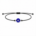 Pulsera Ajustable de Ojo Turco con Hilo Negro – Amuleto de Protección contra el Mal de Ojo