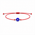 Pulsera Ajustable de Hilo Rojo con Ojo Turco – Amuleto de Protección y Buena Energía