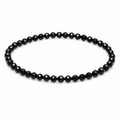 Pulsera Elástica de Mostacillas Negras