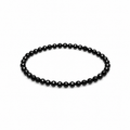Pulsera Elástica de Mostacillas Negras