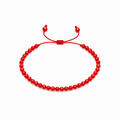 Pulsera Ajustable de Mostacillas Rojas
