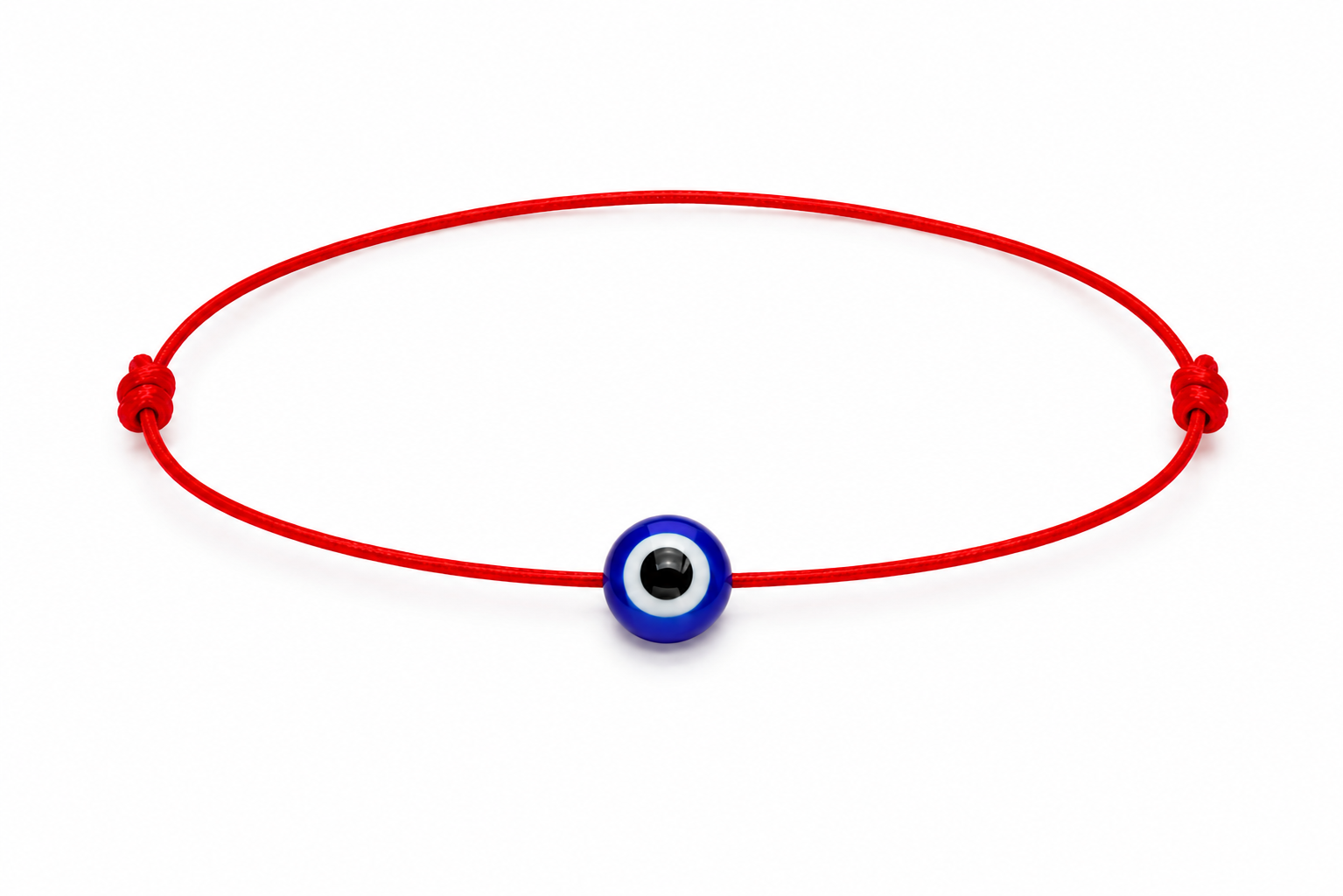 Pulsera de Ojo Turco con Hilo Rojo – Amuleto de Protección Ajustable