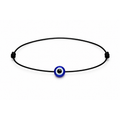 Pulsera de Ojo Turco con Hilo Negro – Amuleto de Protección Ajustable