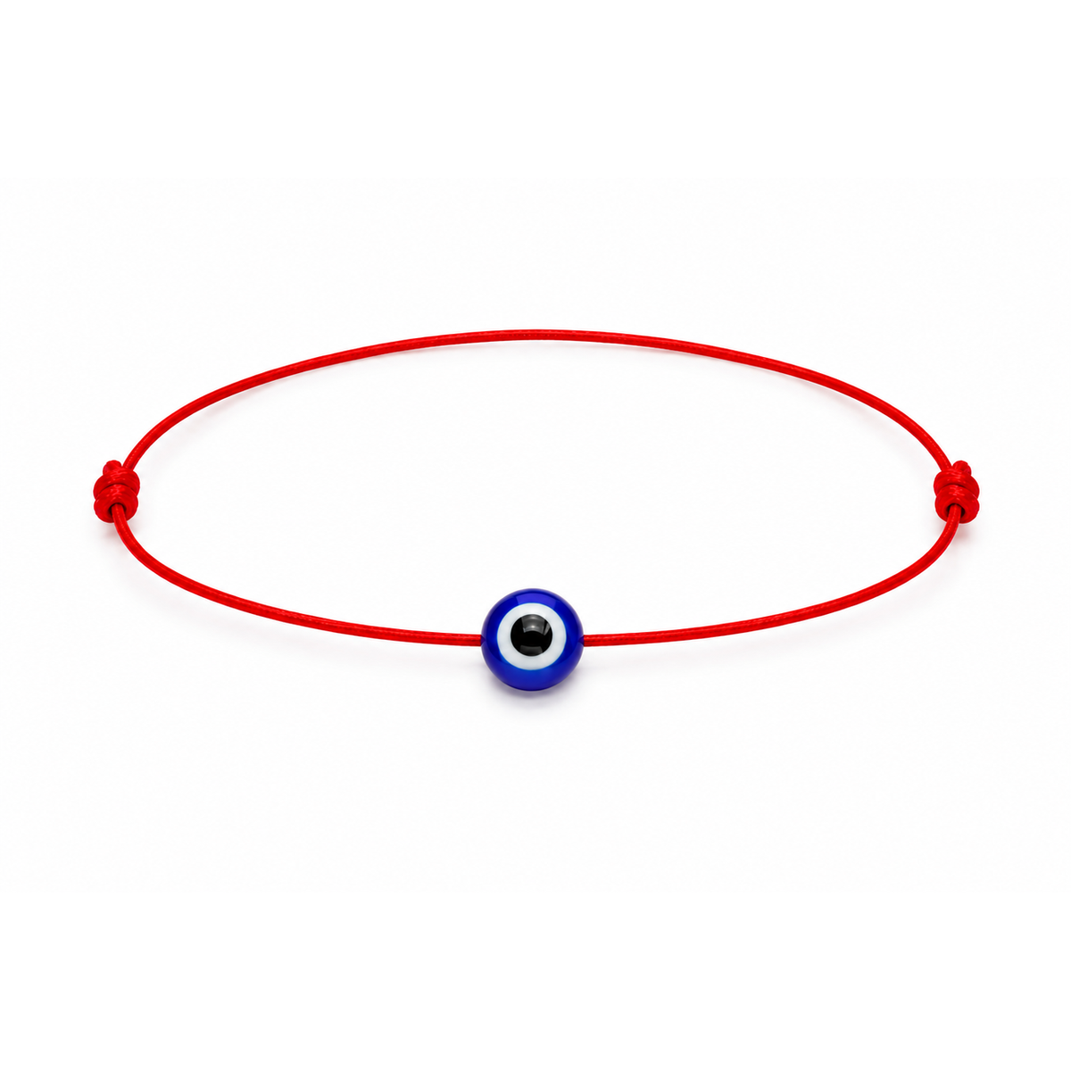 Pulsera de Ojo Turco con Hilo Rojo – Amuleto de Protección Ajustable