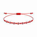Pulsera Ajustable de 7 Ojos Turcos con Hilo Rojo – Amuleto de Protección contra las Malas Energías