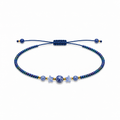 Pulsera Ajustable con Sodalita y Mostacillas Azules