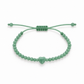 Pulsera Ajustable de Jade con Corazón