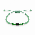 Pulsera Ajustable con Jade, Aventurina y Obsidiana