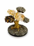 Árbol Mini de Cuarzos Variados en Cascajos sobre Base de Pirita
