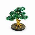 Árbol de Jade en Cascajos con Base de Pirita