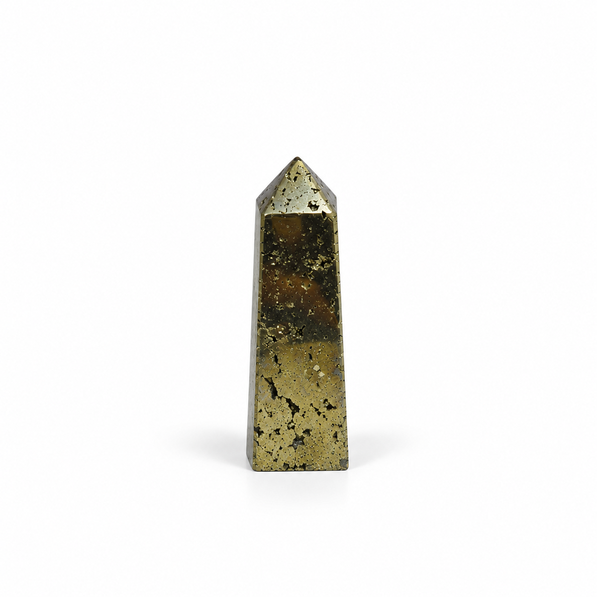 Obelisco de Pirita 6,5 cm – 138 g – Abundancia, Prosperidad y Éxito