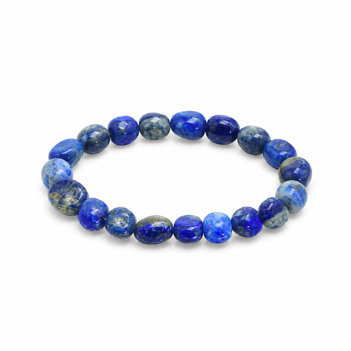 Pulsera de Lapislázuli Natural – Intuición, Sabiduría y Comunicación