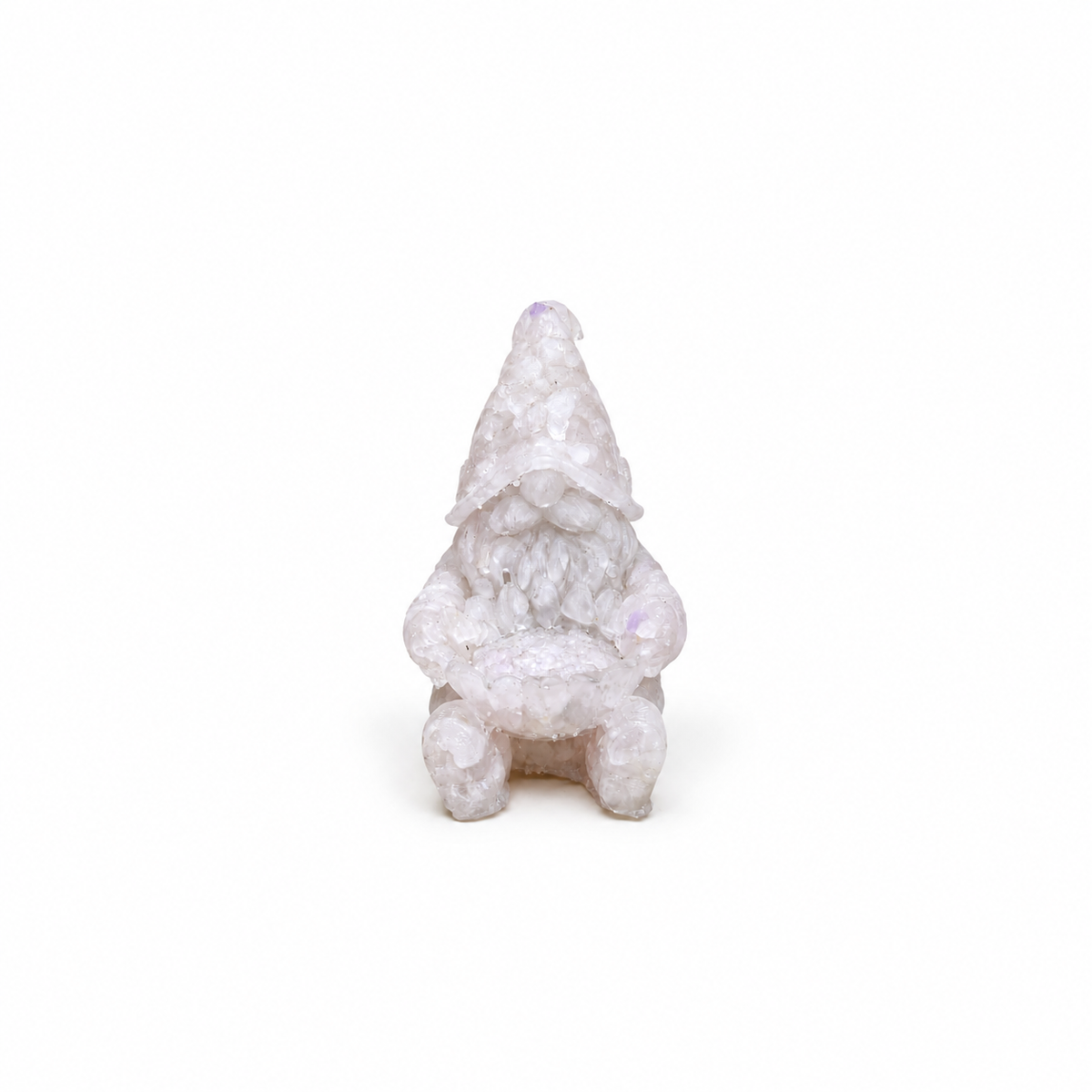 Gnomo de Cuarzo Rosa 6.5 cm – Figura Decorativa Energética