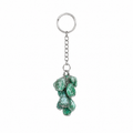 Llavero de Jadeíta Natural para Prosperidad, Armonía y Buena Fortuna