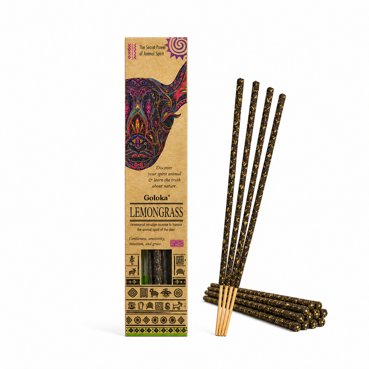 Incienso Goloka con Aroma a Lemongrass