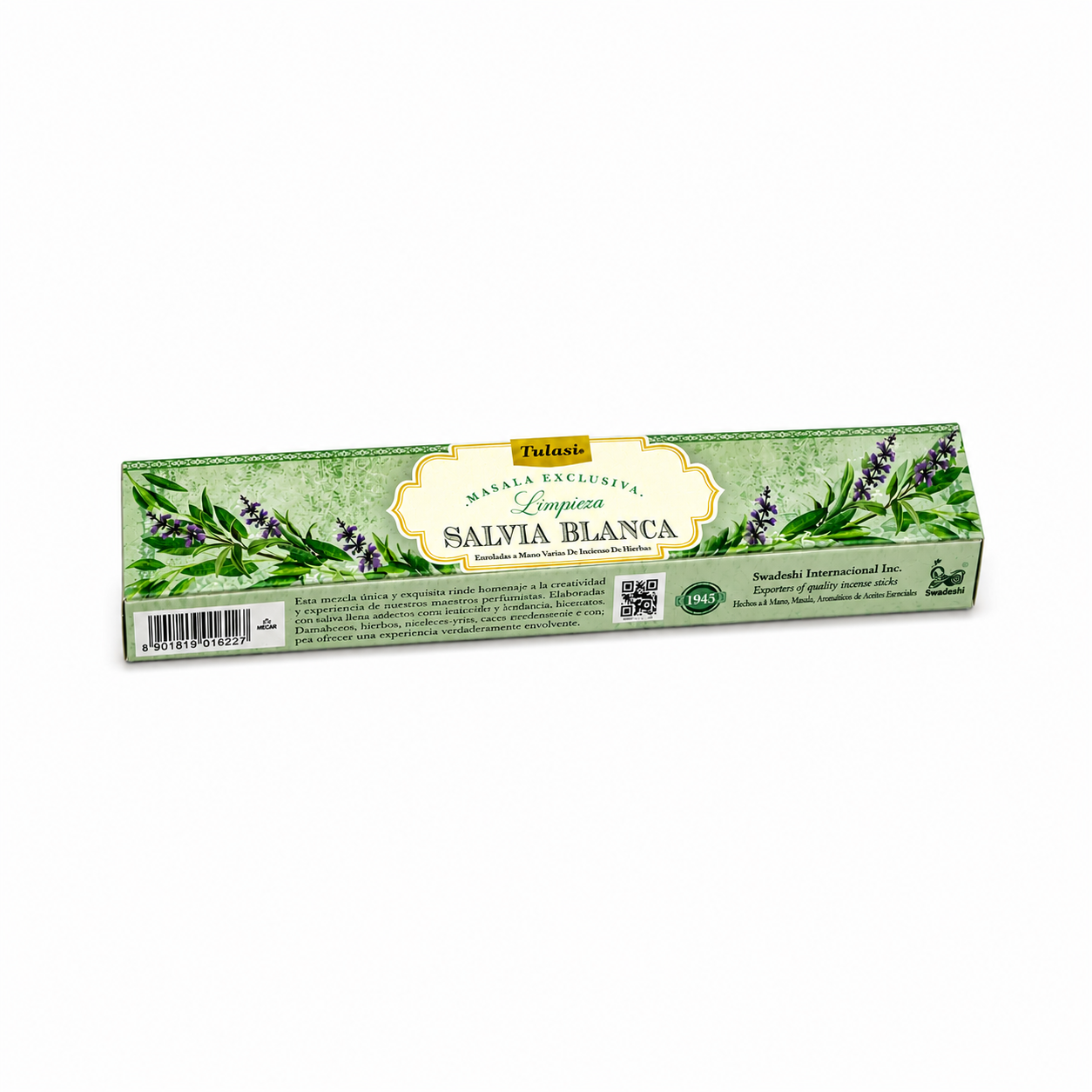Incienso Tulasi con Aroma a Salvia Blanca