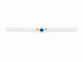 Pulsera de Piedra Checa Blanca con Ojo Turco – Amuleto de Protección y Elegancia