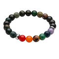 Pulsera 7 Chakras con Aventurina Verde - Equilibrio , Sanación & fortuna
