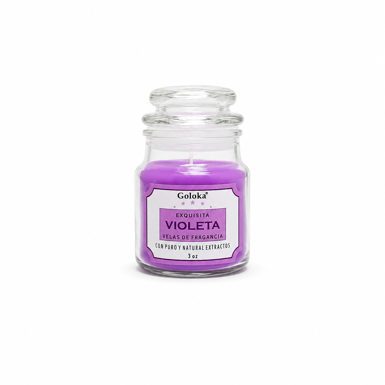 Vela Aromática Goloka Violeta – Armonía y Conexión Espiritual 85 g