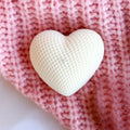 Vela en Forma de Corazón Blanca – Amor y Armonía