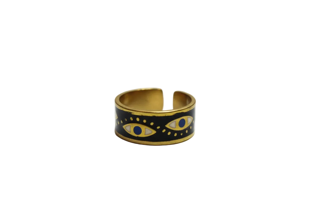 Anillo Ajustable "Doble Ojo Turco"