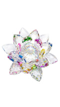 Flor de Loto de Cristal Multicolor – Armonía y Energía Positiva