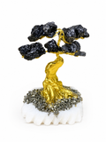 Árbol de Obsidiana Negra Natural con Pirita | Protección, Fortaleza y Equilibrio